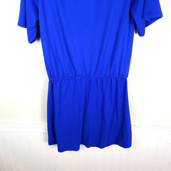 Women's Royal Blue Soft Surroundings Drawstring Short Dress Size Small - Picture 5 of 11
